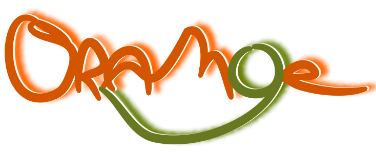 orange trio music band logo
